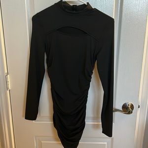Long sleeve black dress